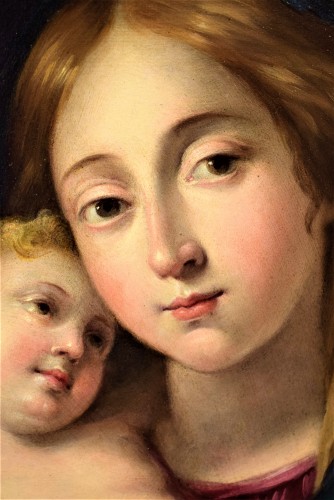 Vierge et Enfant - École italienne du XVIIe siècle - Louis XIV